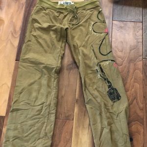L.A.M.B. Army Green Microphone sweat pants